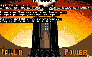 Tower Power atari screenshot